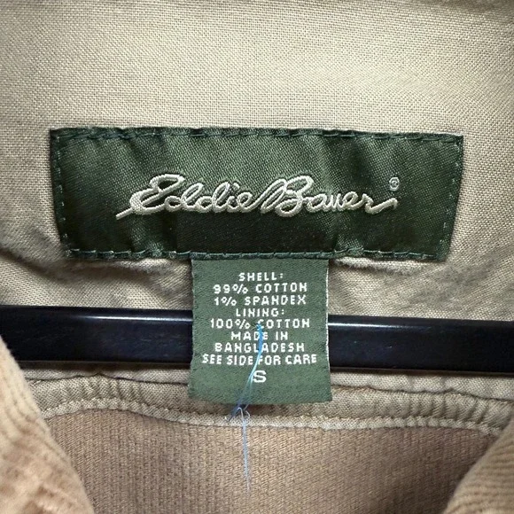 Eddie‎ Bauer Corduroy Jacket Womens S Brown Button Up Barn Farm Western Cottage - Picture 5 of 8